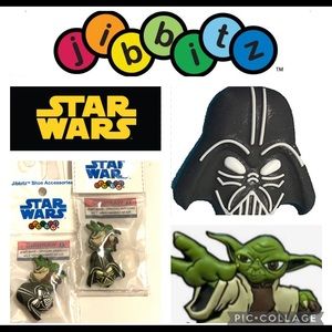 2008 Star Wars Jibbits Yoda & Vader Shoe Charms